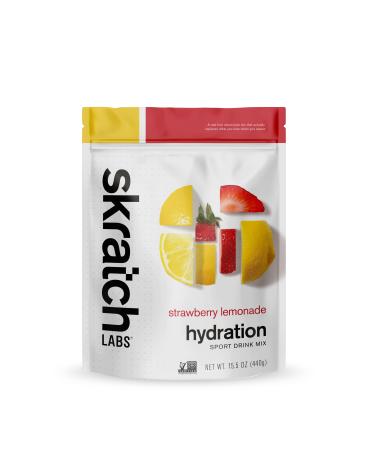 Skratch Labs Hydration Powder | Sport Drink Mix | Electrolytes Powder for Exercise  Endurance  and Performance | Strawberry Lemonade | 20 Servings | Non-GMO  Vegan  Kosher Strawberry Lemonade 20 Servings (Pack of 1)