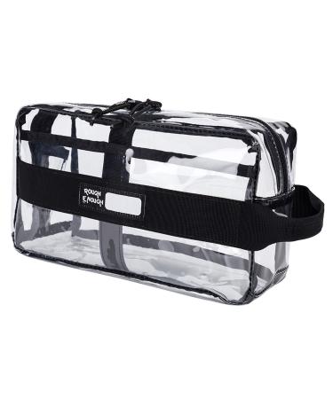 Rough Enough Large Clear Makeup Bag Organizer Travel Toiletry Cosmetic Bag  Medicine Case Box Set Zipper Pouch with Zip for Travel Accessories  Essentials Airport Nail Camo Piping