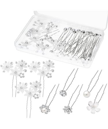 60 Pcs Duck Billed Hair Clips for Women Styling Sectioning, Gingbiss Metal  Hairdressing Single Prong Curl Pin Clips with Storge Box, Alligator Clips
