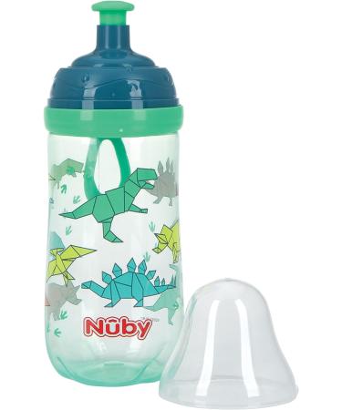 Nuby Pop Up Water Bottles - Assorted Prints, 12 oz