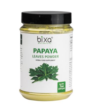 Papaya Leaves Powder (Carica Papaya) | Ayurvedic Herb for Digestion & Increasing platelets Herbal Supplement | Superfood | Lower Blood Sugar by Bixa Botanical (200 GM / 7 Oz)