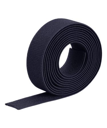 Elastic Band Material for Sewing 2 Inch Wide Braided Elastic Cord Pants  Elastic Spool Heavy Stretch for Waistband 10 Yard (5 Yard White,5 Yard  Black)