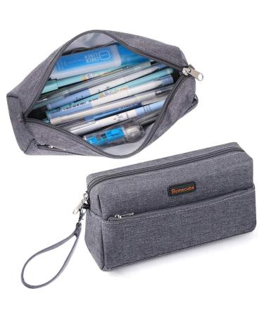 BTSKY Colored Pencil Case- 200 Slots Pencil Holder Pen Bag Large Capacity  Pencil Organizer with Handle Strap Handy Colored Pencil Box with Printing  Pattern Rose Green Rose