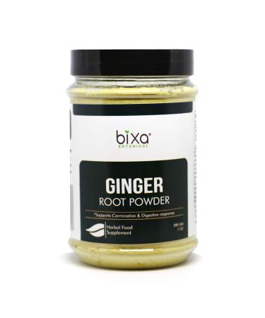 Ginger Powder Natural Carminative & Digestive Supplement | It Clears Sore Throat and Reduces Cold | Ayurvedic Herb to Reduce Flatulence & spasm of Stomach (200GM / 7 Oz) Pack of 1
