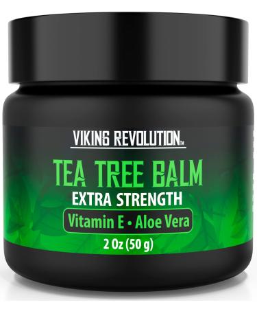 Tea Tree Oil Cream- Super Balm Athletes Foot Cream- Perfect Treatment for Eczema, Jock Itch, Ringworm, and Nail Treatment- Also Soothes Itchy, Scaly and Cracked Skin 1 Pack