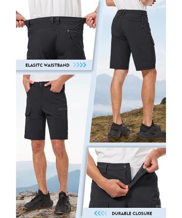 Hiauspor-Men's-Hiking-Pants-Outdoor，Breathable Stretch Cargo Hiking Pants