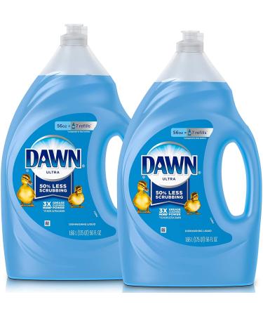 Dawn Dish Soap Ultra Dishwashing Liquid Dish Soap Refill Original Scent 2 Count 56 oz (Packaging May Vary)