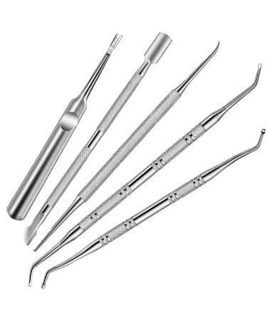 MORGLES Tweezers Set, Professional Nail Clippers and Tweezer Kit for Women  and Men with Leather Travel Case, 9 Pack