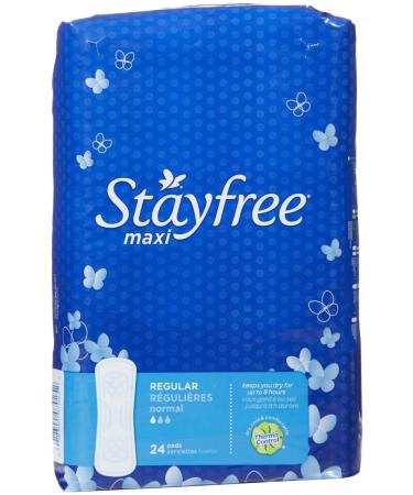 Stayfree Maxi Overnight Pads with Wings For Women, Reliable Protection and  Absorbency of Feminine Periods, 28 Count