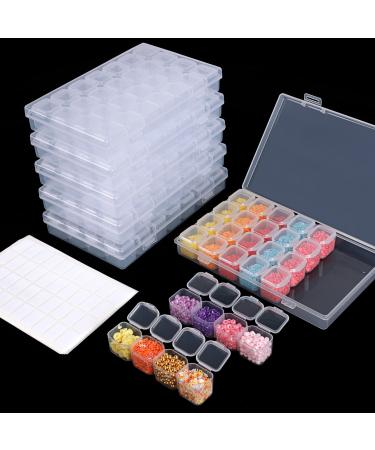 SGHUO 3 Pack15 Grids Large Plastic Storage Box Organizer Box,15 Compartments  with Dividers for Tackle Box,Beads,Washi Tape,Ribbon, Crafts, Art Supply  10.9X6.5X2.2inch