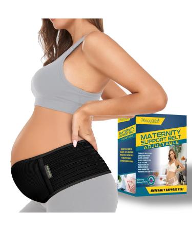2 in 1 Postpartum Support Recovery Belly Wrap Waist/Pelvis Belt Body Shaper  Postnatal Shapewear Z-black Plus Size (Pack of 1)