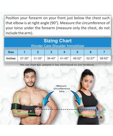 Wonder Care-Left Right Shoulder Immobilizer Arm Sling Elastic