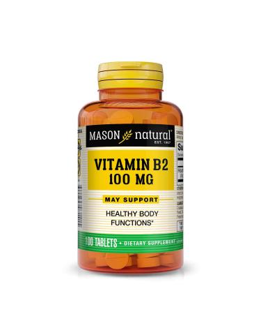 MASON NATURAL Vitamin B-2 100mg 100 TABS