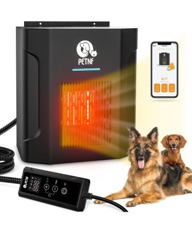 Dog House Heater, Pet House Heater with Thermostat & WiFi APP Remote Control, 300W Safe Dog Heaters for Outside Dog House Cat Outdoor with Adjustable Temp & Timer & 6FT Anti Chew Cord, Easy to Install