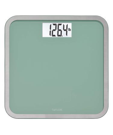 Taylor Precision Products Analog Scales for Body Weight Rotating Dial 300  LB Capacity Black Textured Mat with Durable Metal Platform Easy to Clean  10.0 x 10.0 Inches Black