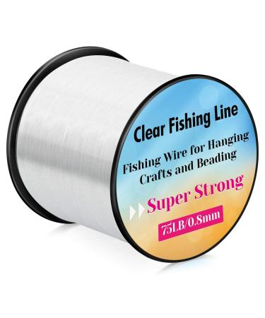 Clear Fishing Wire, Acejoz 656FT Fishing Line Clear Invisible Hanging Wire  Strong Nylon String Supports 40 Pounds for Balloon Garland Hanging