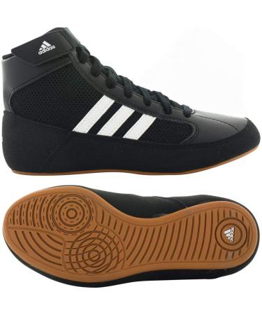 adidas HVC Wrestling Shoes - Black/White- 11