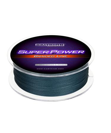 KastKing SuperPower Braided Fishing Line - Abrasion Resistant Braided Lines  Incredible Superline  Zero Stretch  Smaller Diameter  A Must-Have! Low-Vis Gray 327yds-20lb-0.18mm
