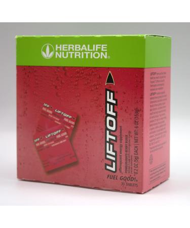 HERBALIFE Nutrition LIFTOFF Energy Tablets - Pack of 30 Tablets. Pomegranate-Berry - Naturally Flavored Dietary Supplements - Instant Energy Drink Tablets for Natural Boost of Energy, Clears Minds. Pomegranate-Berry Burst …