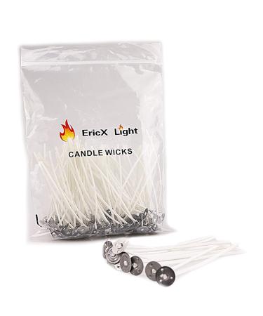 EricX Light Candle Making Kit, 60pcs Candle Wicks, 60pcs Candle Wicks  Sticker, 16oz Soy Wax, 1pc Candle Wax Pouring Pot, 2pcs 3-Hole Wicks  Centering