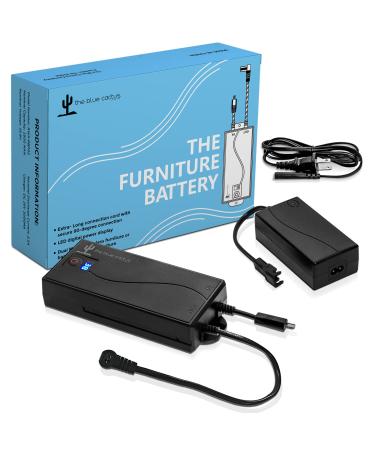 Universal Battery Pack for Reclining Furniture with LCD Display - Wireless 2500mAh Rechargeable Battery Pack for Electric Recliner Power Sofa Couch and Lift Chair - Fits Most 2-Pin Motion Furniture