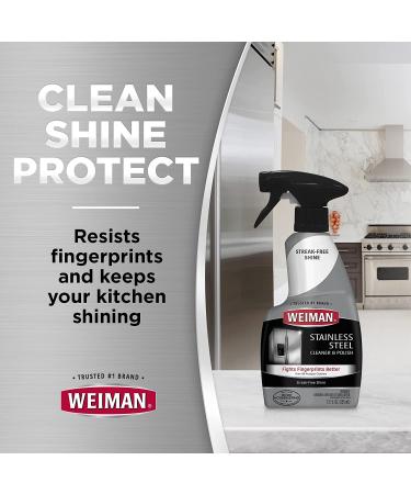 20-Pk) Weiman STAINLESS STEEL Cleaning Wipes for Appliances Car