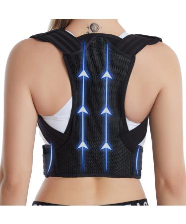 XINGCHE Back Brace Support Posture Corrector for Men Women Kids Upper Back  Brace Support Improve Posture and Relieve Pain for Upper and Lower Back  Pain Adjustable Breathable XL(33-39)