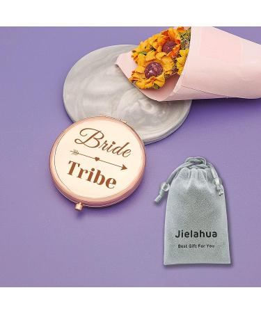 Bride Tribe Hair Tie Bridal Wristband - Rose Gold Print