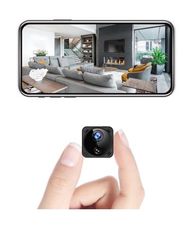 Mini Spy Camera Hidden WiFi 4K Wireless Indoor Small Nanny IP Cam Home Security Secret Tiny Surveillance Cameras with Phone App Night Vision AI Human Detection 100 Days Standby Battery Life