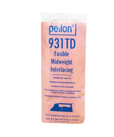 Pellon PLF36 Ultra Lightweight Fusible Interfacing, White, 15 x 3