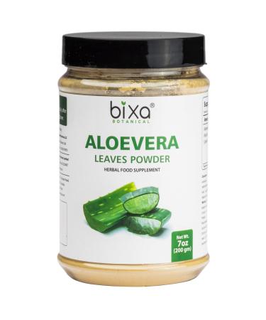 Aloe Vera Leaf Powder (Aloe barbadensis) Promotes Healthy Digestion System & Liver Functions l Skin Care | Superfood by Bixa Botanical - 7 Oz (200g)