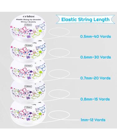 3 Rolls Clear Stretchy String for Bracelets Jewelry Bead String with 3  Beading Needles for Seed Beads Elastic String Cord for Bracelets and  Jewelry