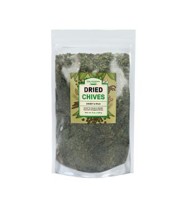 Dried Chives (8oz) Thin & Delicate, Gourmet Chopped Chives, Great Topping for Soups & Salads