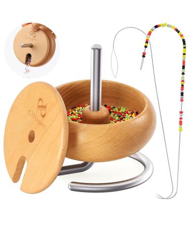 PP OPOUNT Bead Spinner Bowl with 2 PCS Large Eye Beading Needles and 15000  PCS Seed Beads, Spin Beading Bowl for Jewelry Making, Waist Bead Spinner  for DIY Beading Craft(Patent Protection) 11