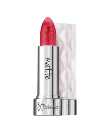 IT Cosmetics Pillow Lips Lipstick - High-Pigment Color & Lip-Plumping Effect - With Collagen  Beeswax & Shea Butter - Available in Matte or Cream Finish - 0.13 oz Wishlist (cool rose - matte finish)