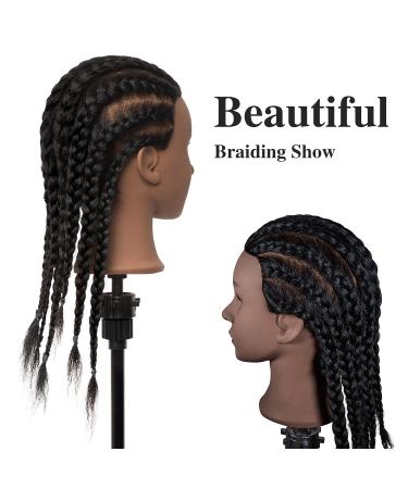 Afro Mannequin Head With Hair for Braiding Cornrow Practice Head 100% Hair  Training Mannequin Dummy Heads for Hairdressing Salon - AliExpress