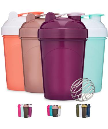 GOMOYO [2 Pack] 20-Shaker Bottle with Attachable Storage