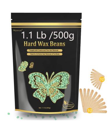 Wax Beads, Hard Wax Beads for Hair Removal, Leaflai 1lb Wax Beads for Hair  Removal for Brazilian, Underarms,Bikini, Back and Chest Large Refill Pearl  Beans for Wax Warmer (Chamomile) 1 Pound