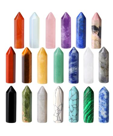 Chakra Stones Healing Crystals Set of 8, Tumbled and Polished, for 7  Chakras Balancing, Crystal Therapy, Meditation, Reiki, or as Thumb Stones,  Palm