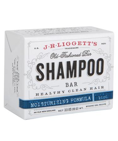 J R LIGGETT'S All-Natural Shampoo Bar  Moisturizing Formula - Supports Strong and Healthy Hair - Nourish Follicles with Antioxidants and Vitamins - Detergent and Sulfate-Free  One 3.5 Ounce Bar Moisturizing 3.5 Ounce (Pa...