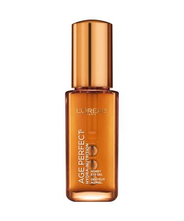 L'Oreal Paris Skincare Age Perfect Hydra Nutrition Eye Gel with Manuka Honey and Nurturing Oils, Eye Treatment Gel for Dry Skin, de-puffing rollerballs to Reduce Puffy Eyes, Paraben Free, 0.5 fl. oz.