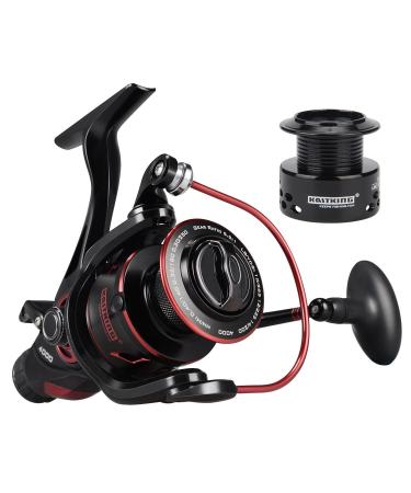 KastKing Megatron Spinning Reel, Freshwater and Saltwater Spinning Fishing  Reel, Rigid Aluminum Frame 7+1 Double-Shielded Stainless-Steel BB, Over 30  lbs. Carbon Drag, CNC Aluminum Spool & Handle 6000