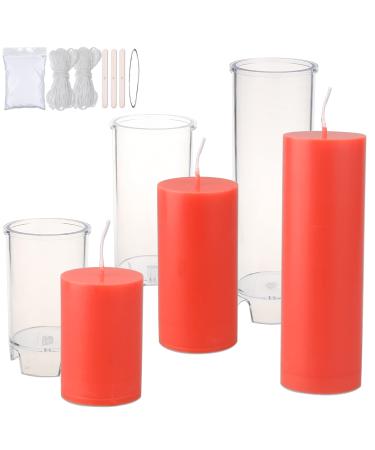 MILIVIXAY Wax Melt Containers-6 Cavity Clear Empty Plastic Wax Melt  Molds-25 Packs Heart Shape Clamshells for Tarts Wax Melts. 