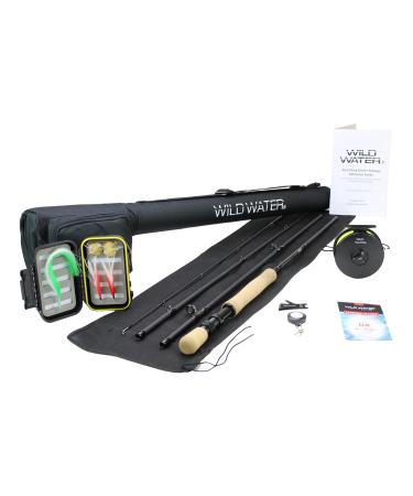 Wild Water Fly Fishing Complete Deluxe 3 Weight 10 Foot 4-Piece Euro  Nymphing Kit Rod and Reel Package Combo with Die Cast Aluminum Fly Reel