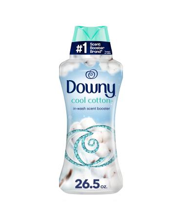 Downy Laundry Scent Booster Beads for Washer, Cool Cotton Scent, 26.5 oz Scent Booster Beads, 26.5oz