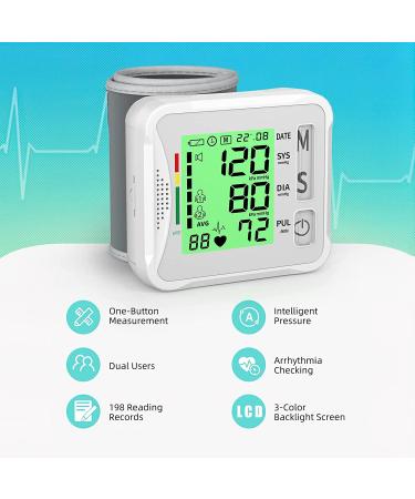 wrist electronic blood pressure monitor