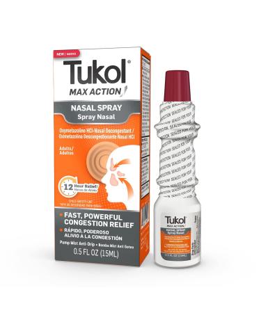 TUKOL Max Action 12-Hour Congestion Sinus & Allergy Relief Nasal Spray 0.5 Fluid Ounces