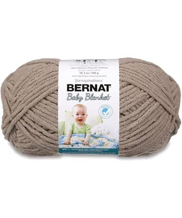 Bernat Blanket 6 Super Bulky Polyester Yarn, Sand 10.5oz/300g, 220 Yards 