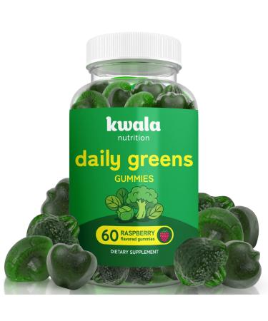 Super Greens Gummies to Boost Energy - Daily Greens and Superfoods with Spinach, Moringa, Fruits and Veggies Vitamins, Chlorella, Spirulina, Beets - Green Vegetable Supplements for Adults - Vegan