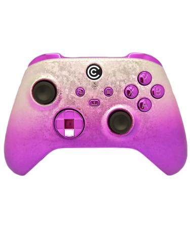 Designer Series Custom Wireless Controller for PC Windows Series X/S & One - Multiple Designs Available (Icy Pink W/Purple Chrome Inserts)